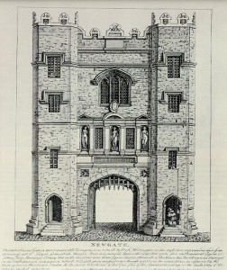 New Prison as it would have appeared in the early eighteenth century.