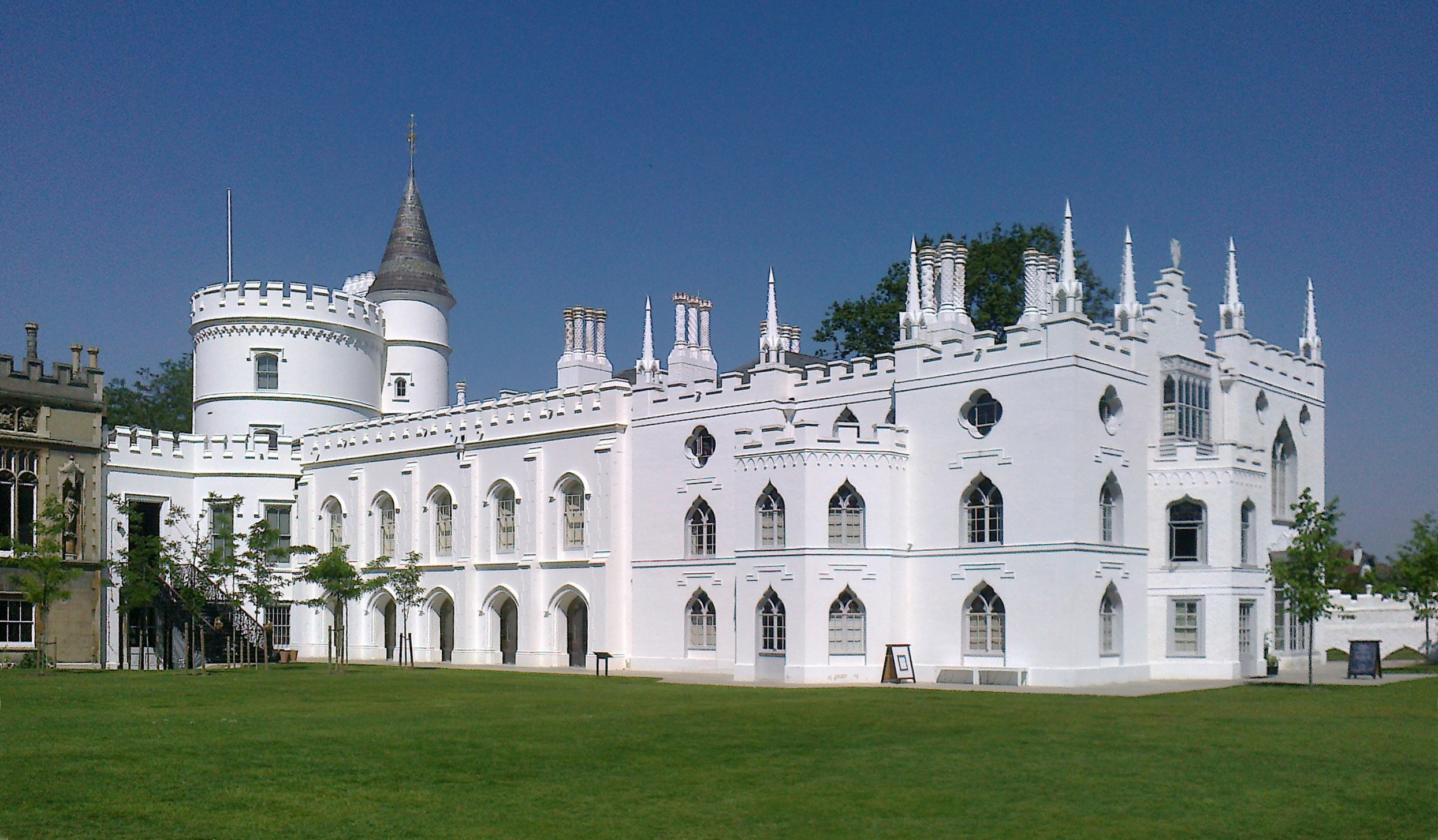 Strawberry Hill, photographed in 2012, after a recent restoration. (Wikimedia Commons)